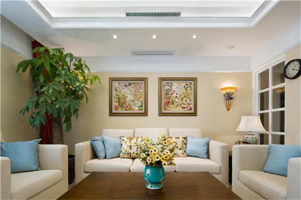 沈陽-華潤紫云府116平「美式風格」裝修設